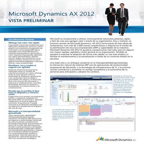 Microsoft dynamics AX 2012 | PDF