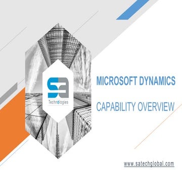Microsoft Dynamics - SA Technologies Capability Overview