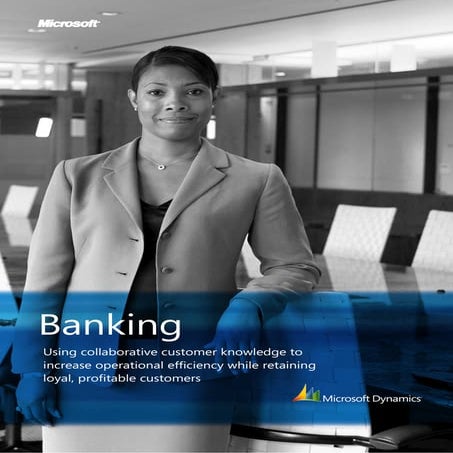 Microsoft Dynamics CRM - Banking Brochure