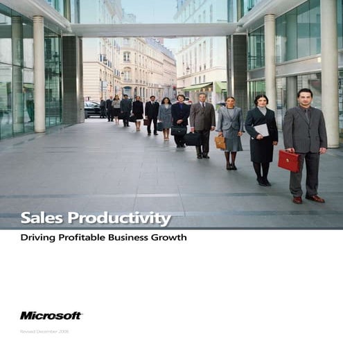 Microsoft Dynamics CRM -  Solution Brief For A Sales Executive