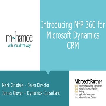 Microsoft Dynamics CRM 2015 for Not for Profit organisations