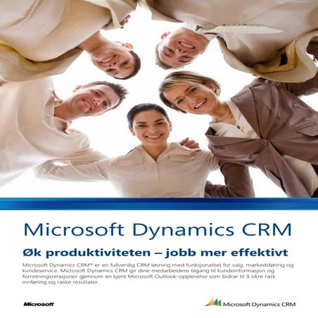Microsoft dynamics crm brosjyre 2011