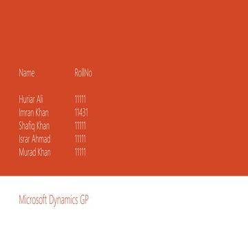Microsoft dynamics gp