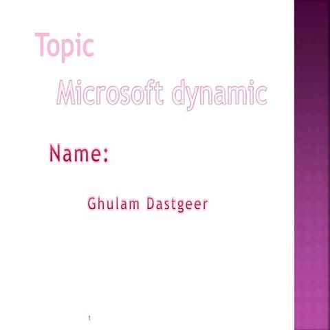 Microsoft dynamics gp