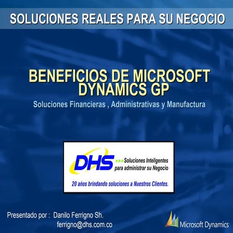 Beneficios Microsoft Dynamics GP - DHS