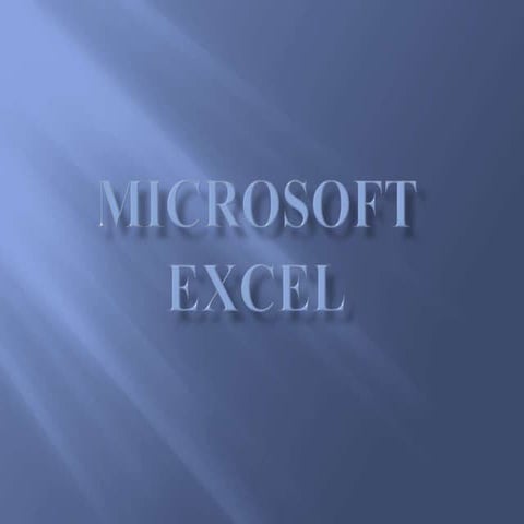 Microsoft excel