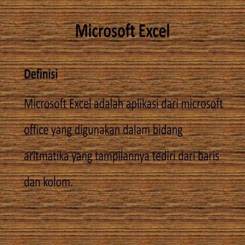 Microsoft excel