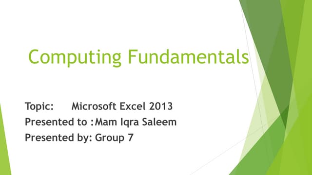 Microsoft excel