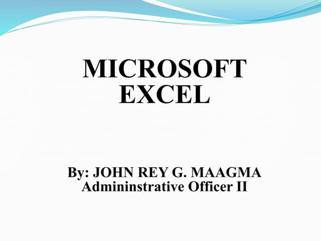 MICROSOFT EXCEL and how to utilize it in school and outside.pptx