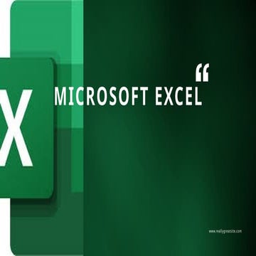 MICROSOFT EXCEL Tutorial for Beginners.pptx