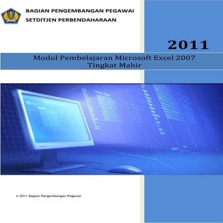 modul pembelajaran microsoft excel tingkat mahir
