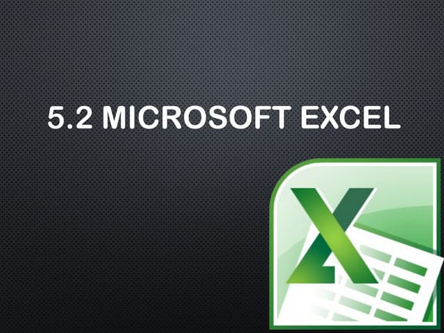 Microsoft Excel Presentation: Introduction to Excel