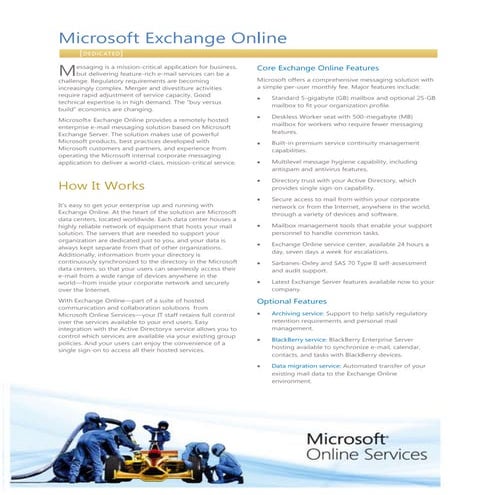 Access Emails from Anywhere in the World with Microsoft Exchange Online: Data...