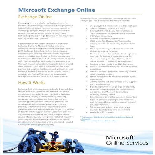 Protect your Messages & Access them from Anywhere with Microsoft Exchange Onl...