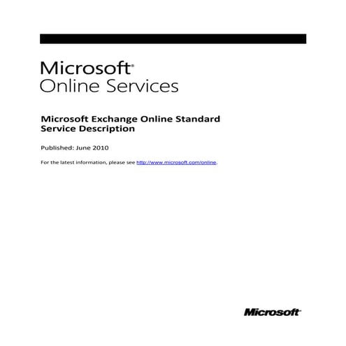 Avail Advanced Email Features with Microsoft Exchange Online: Whitepaper
