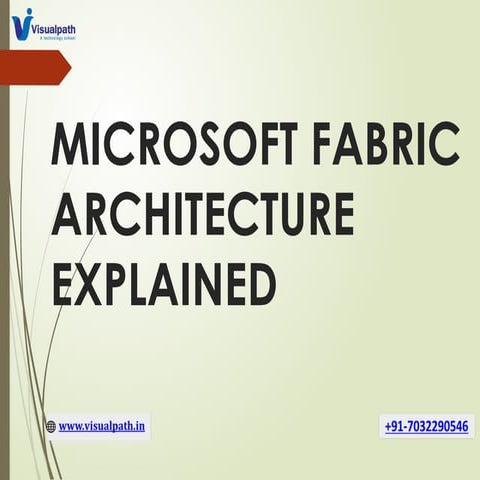 Microsoft Fabric Course In Hyderabad | Fabric Online Training