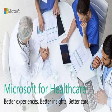 Microsoft for healthcare    storytelling