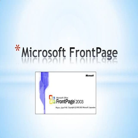 Microsoft front page | PPTX