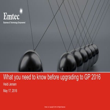 Microsoft GP 2016: What You Need to Know Before Upgrading