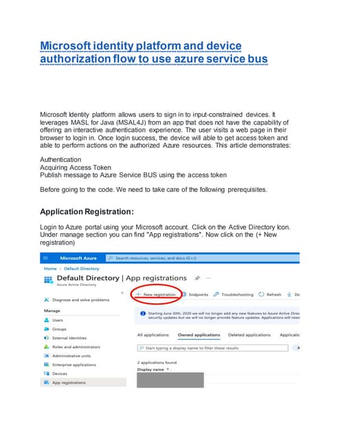 Microsoft identity platform and device authorization flow to use azure servic...