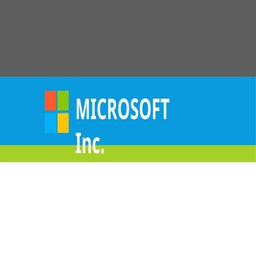 Microsoft Incorporation . Microsoft Incorporation