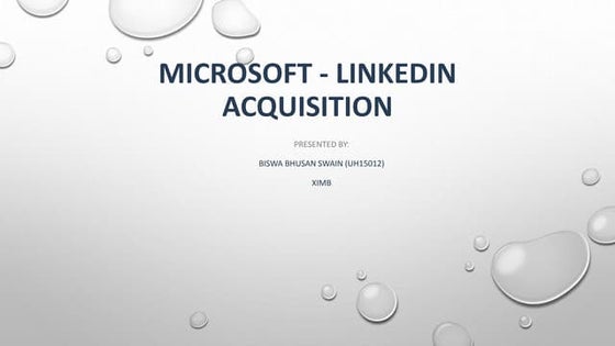 Microsoft linkedin acquisition 