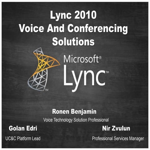 Microsoft Lync   Teched Eilat