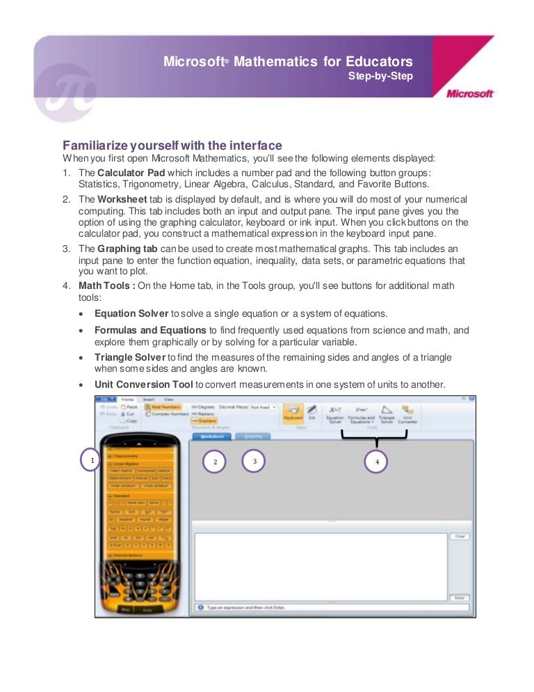 Microsoft Mathematics Step By Step Solution – IOVP