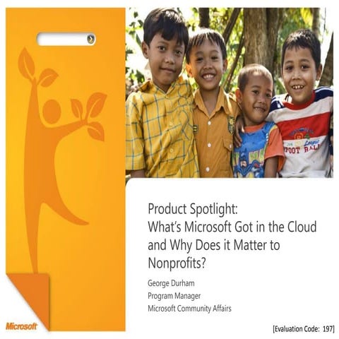 Cloud Computing for Nonprofits - What's Microsoft Got?