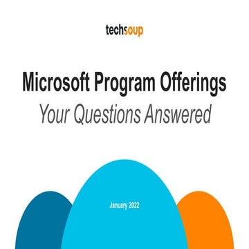Microsoft Program Offering Webinar  January 2022