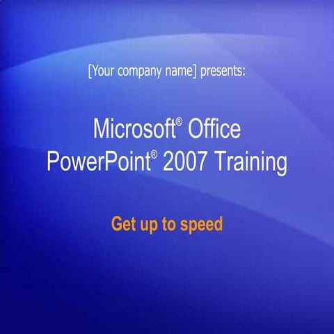Microsoft® office presentation