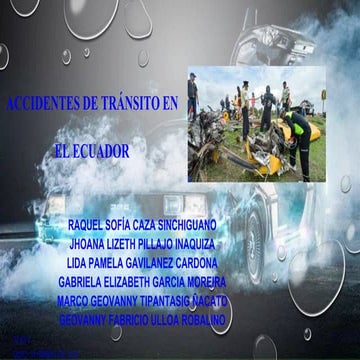 ACCIDENTES DE TRANSITO 