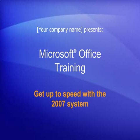 Microsoft® Office Training