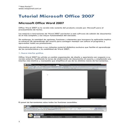 Manual de microsoft word 2007 | PDF