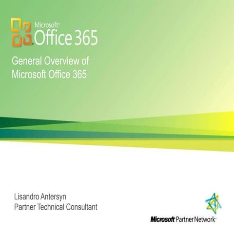 Microsoft Office 365 General overview   22 juni 2012
