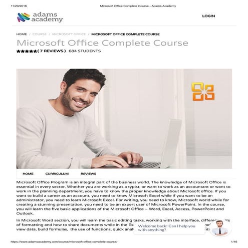 Microsoft Office Complete Course - Adams Academy
