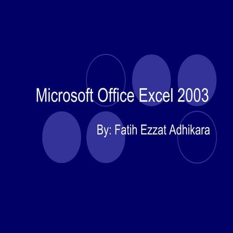 Microsoft office excel 2003