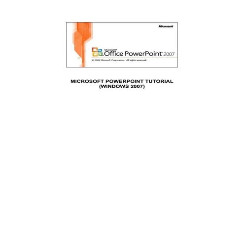 Microsoft office power_point_2007_tutorial