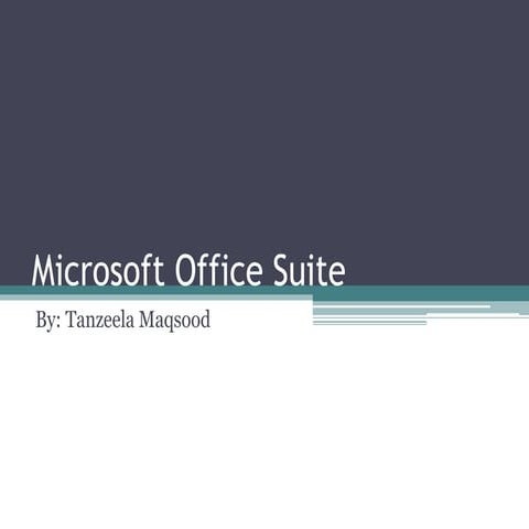 Microsoft Office Suite.pptx