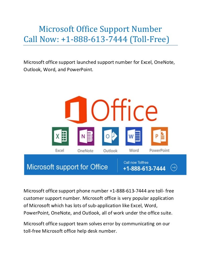 Microsoft office support number 1 8886137444
