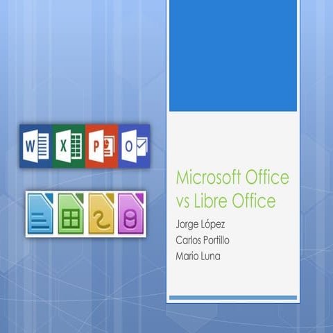Proyecto fase 3: Microsoft Office vs. LibreOffice
