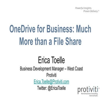 Microsoft OneDrive for Business more than a file sharing.pptx