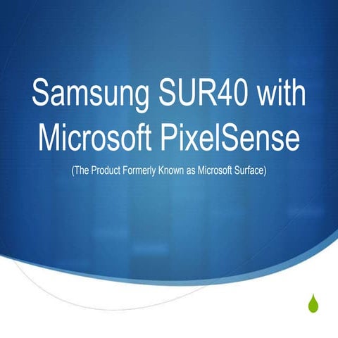 Microsoft pixel sense