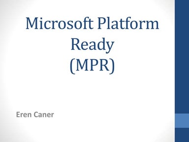 Microsoft platform ready test tool | PPT