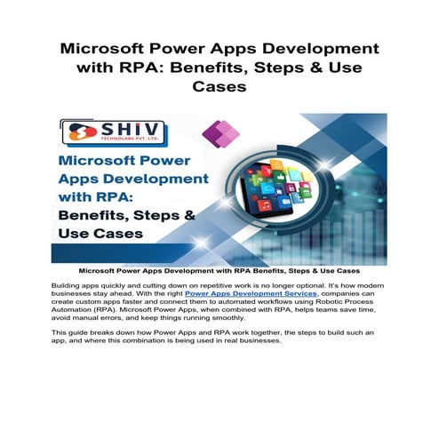 Build Faster with Power Apps and RPA Integration