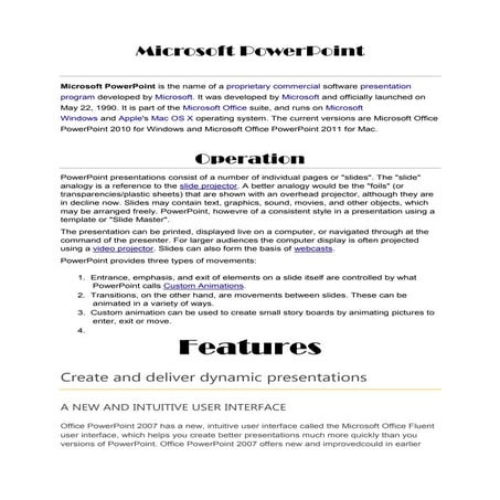 Microsoft power point