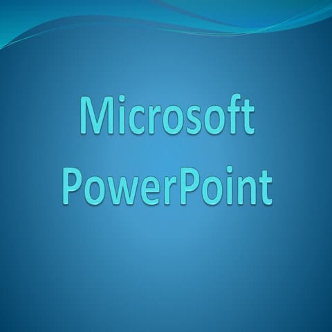 Microsoft Power Point