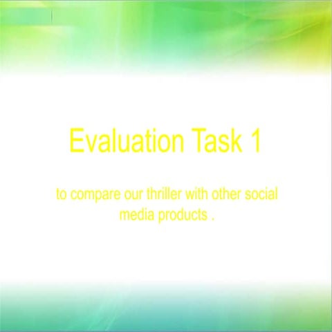 evaluation task 1
