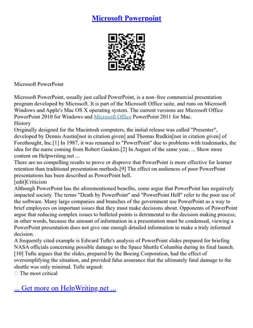 Microsoft Powerpoint