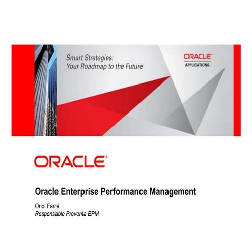 Oracle aplicaciones Epm Smart Strategies Oracle